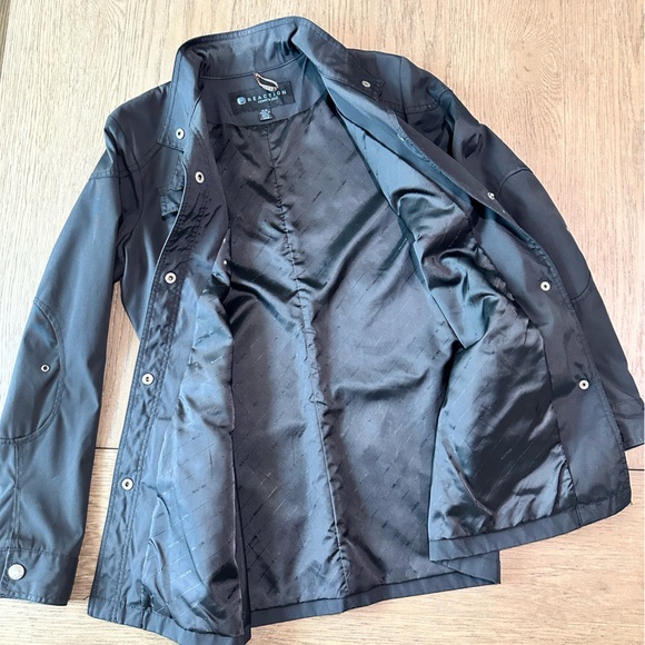 Kenneth Cole Reaction Black Rain Jacket Size Medium - Picture 6 of 11